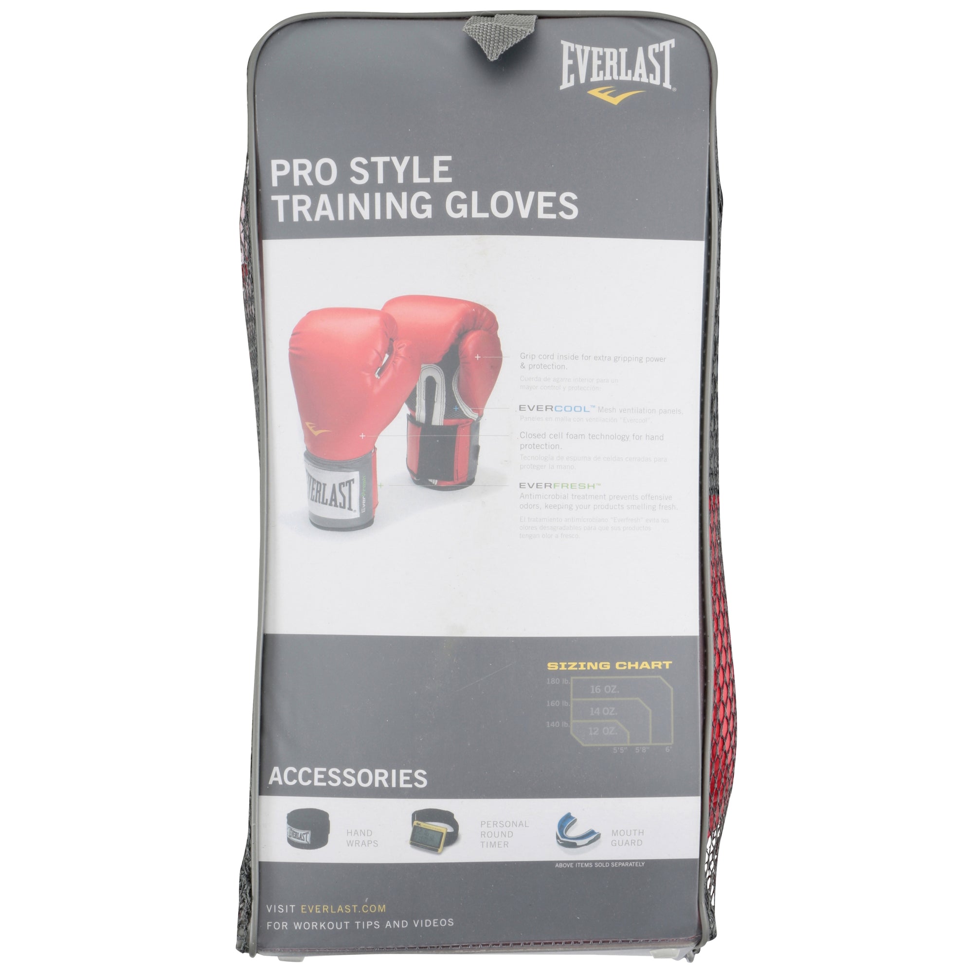 Pro Style Boxing Gloves, 16oz, Red
