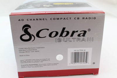 Ultra III Citizen Band Radio